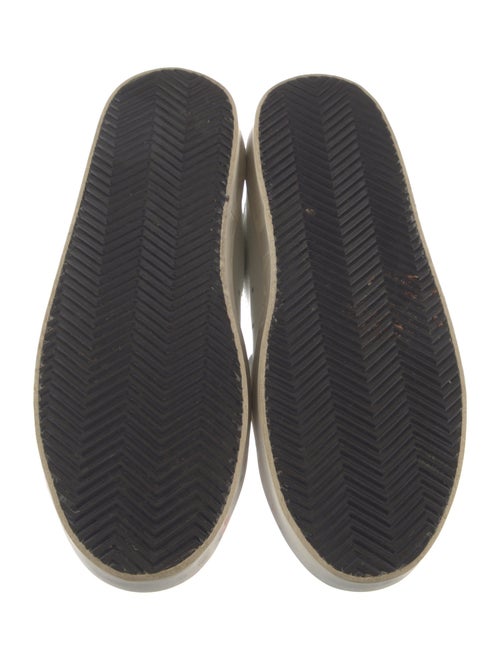 Golden Goose Leather Floral Print Sneakers