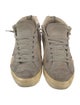 Golden Goose Leather Graphic Print Sneakers