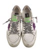 Golden Goose Leather Printed Sneakers