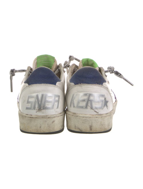 Golden Goose Leather Printed Sneakers