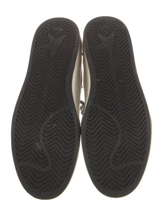 Golden Goose Leather Printed Sneakers