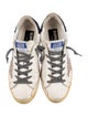 Golden Goose Leather Glitter Accents Sneakers