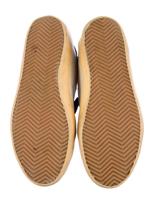 Golden Goose Leather Glitter Accents Sneakers