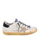 Golden Goose Leather Glitter Accents Sneakers