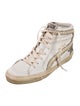 Golden Goose Leather Beaded Accents Sneakers