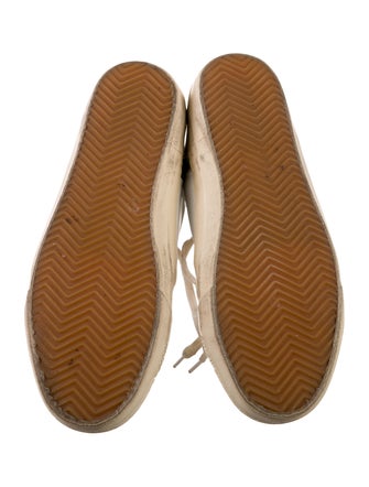 Golden Goose Leather Beaded Accents Sneakers