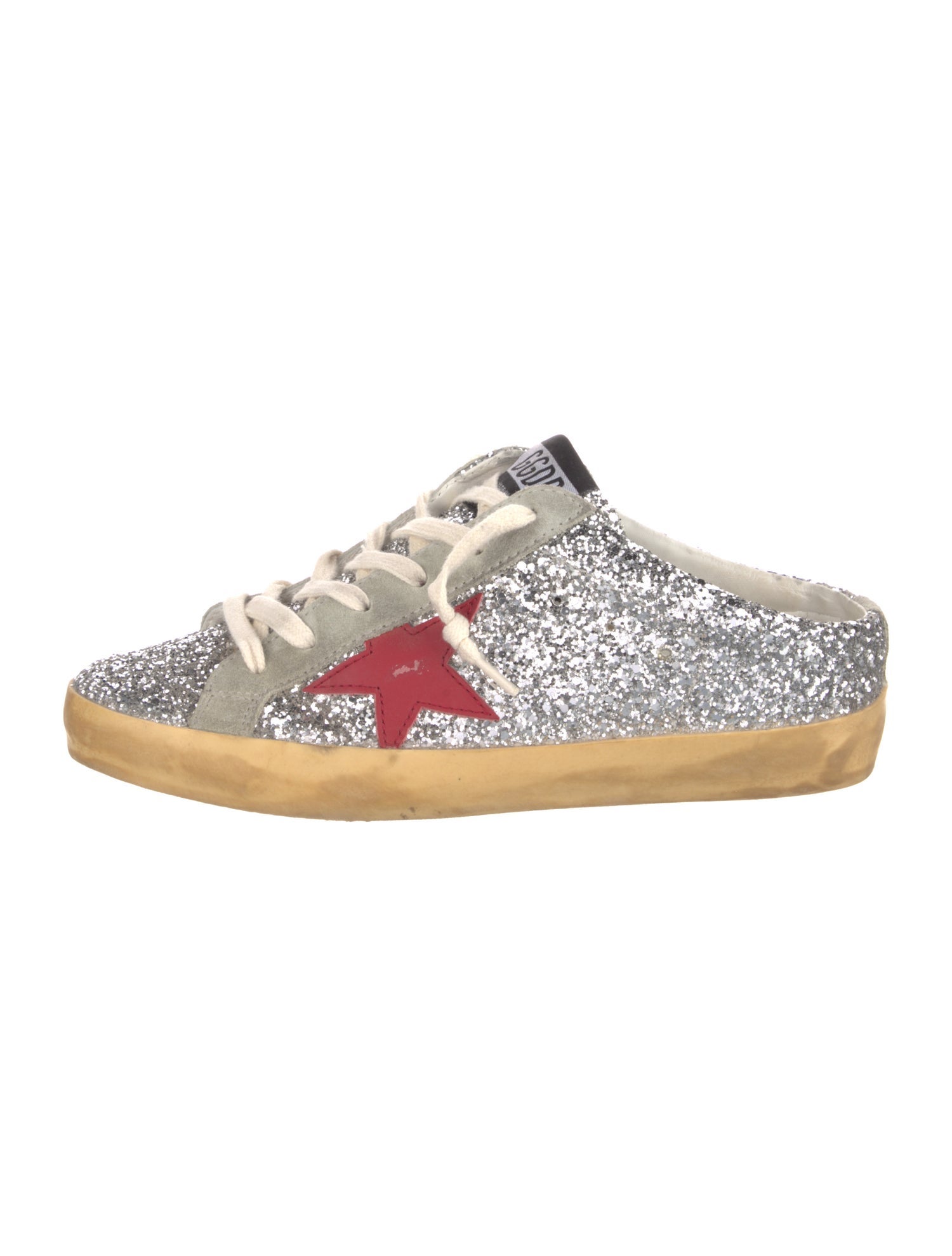 Golden Goose Glitter Printed Sneakers