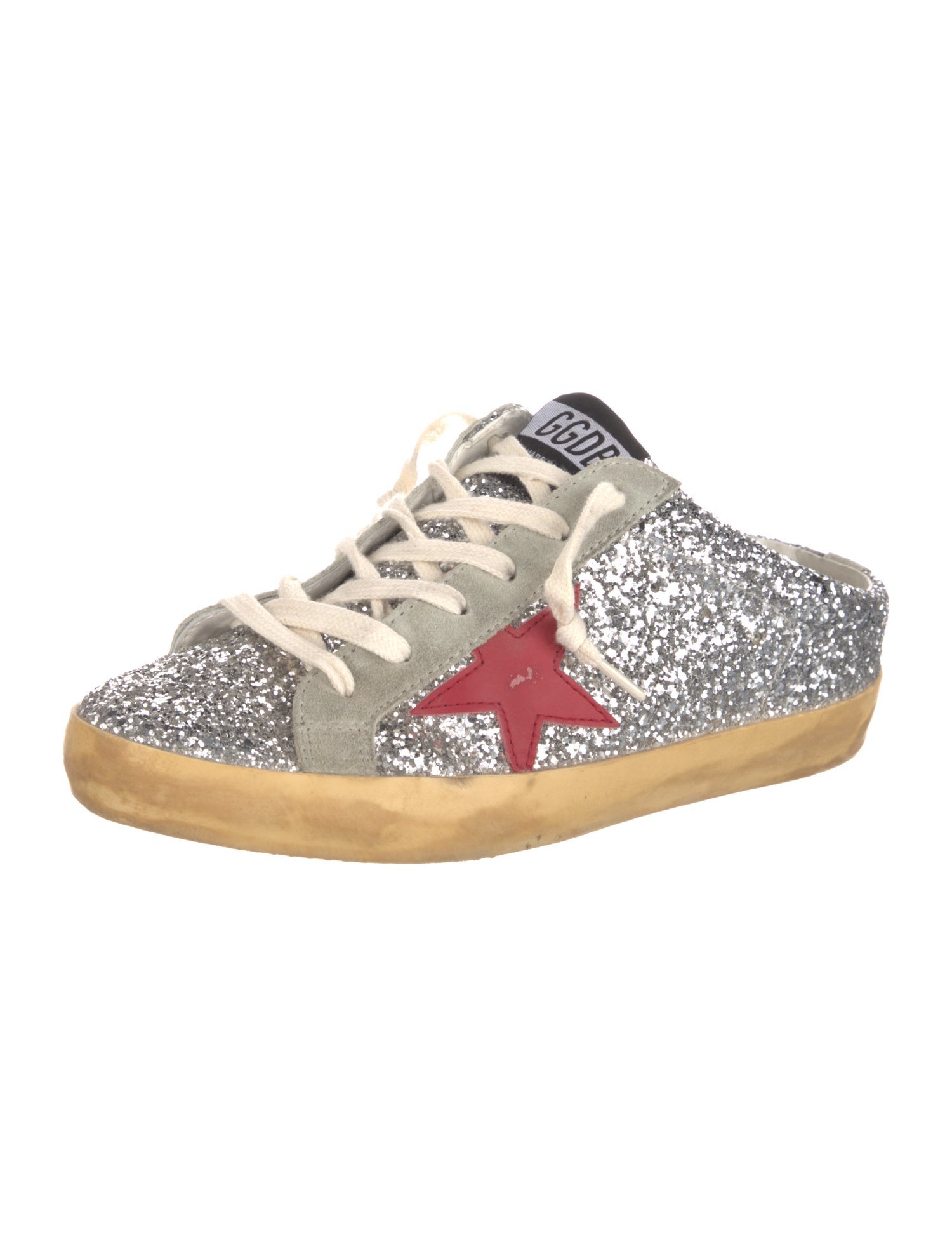 Golden Goose Glitter Printed Sneakers