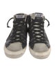Golden Goose Leather Colorblock Pattern Sneakers