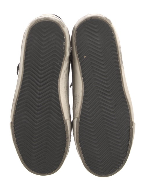 Golden Goose Leather Colorblock Pattern Sneakers