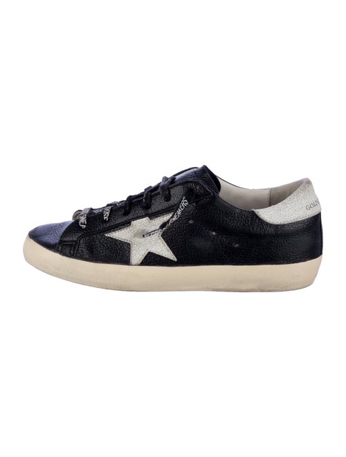 Golden Goose Leather Graphic Print Sneakers