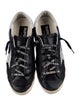 Golden Goose Leather Graphic Print Sneakers