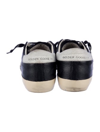 Golden Goose Leather Graphic Print Sneakers