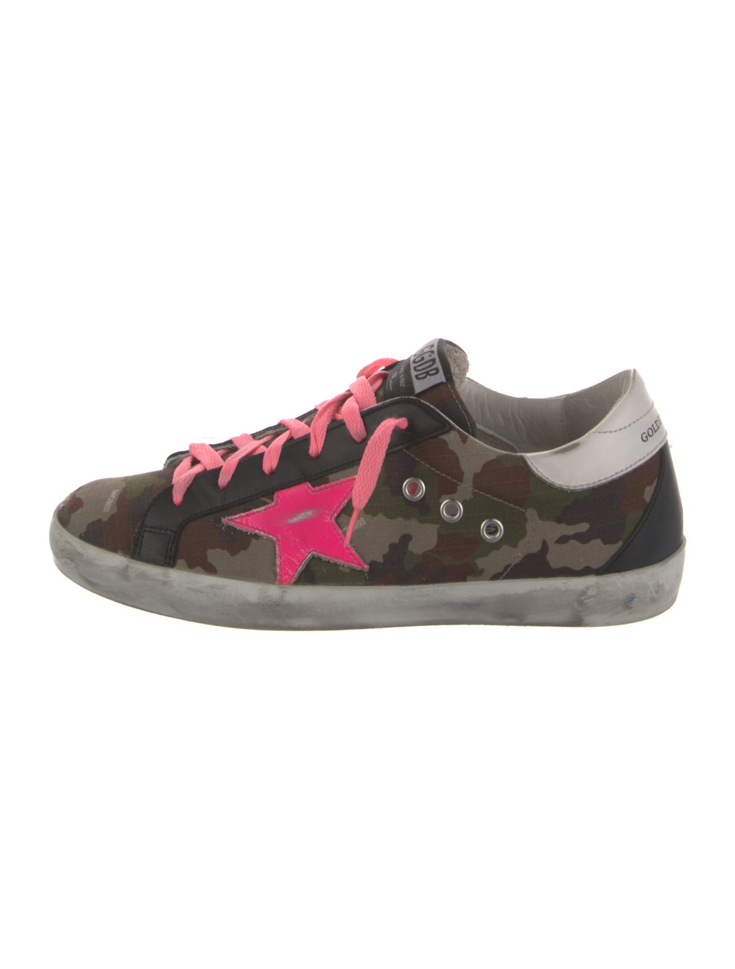 Golden Goose Canvas Printed Sneakers