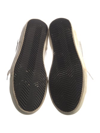 Golden Goose Leather Colorblock Pattern Sneakers