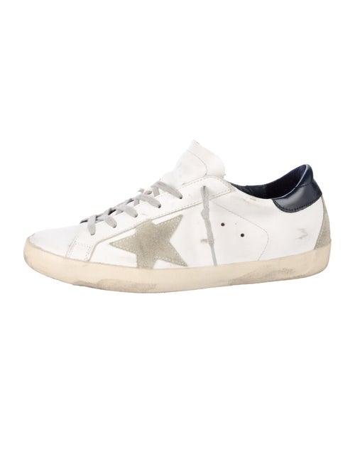 Golden Goose Leather Distressed Accents Sneakers