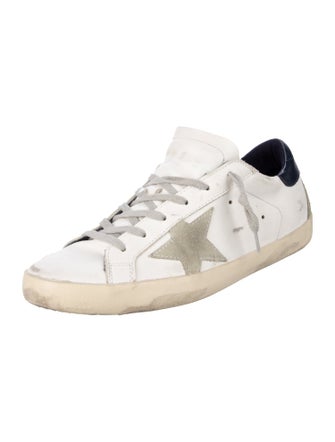 Golden Goose Leather Distressed Accents Sneakers