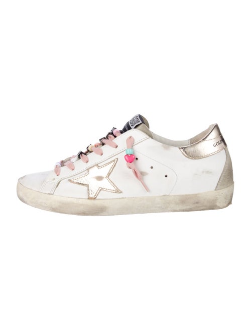 Golden Goose Leather Printed Sneakers
