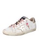 Golden Goose Leather Printed Sneakers