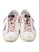 Golden Goose Leather Printed Sneakers