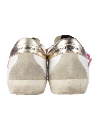 Golden Goose Leather Printed Sneakers