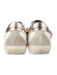 Golden Goose Leather Printed Sneakers