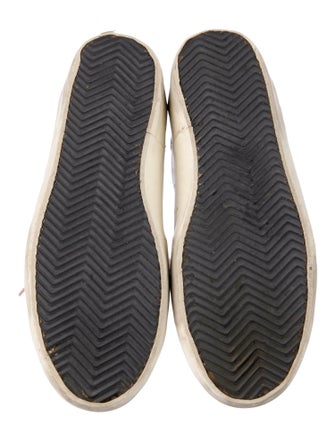 Golden Goose Leather Printed Sneakers