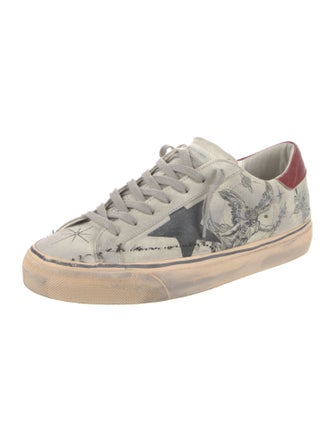 Golden Goose Suede Printed Sneakers