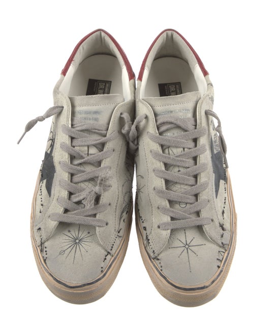 Golden Goose Suede Printed Sneakers