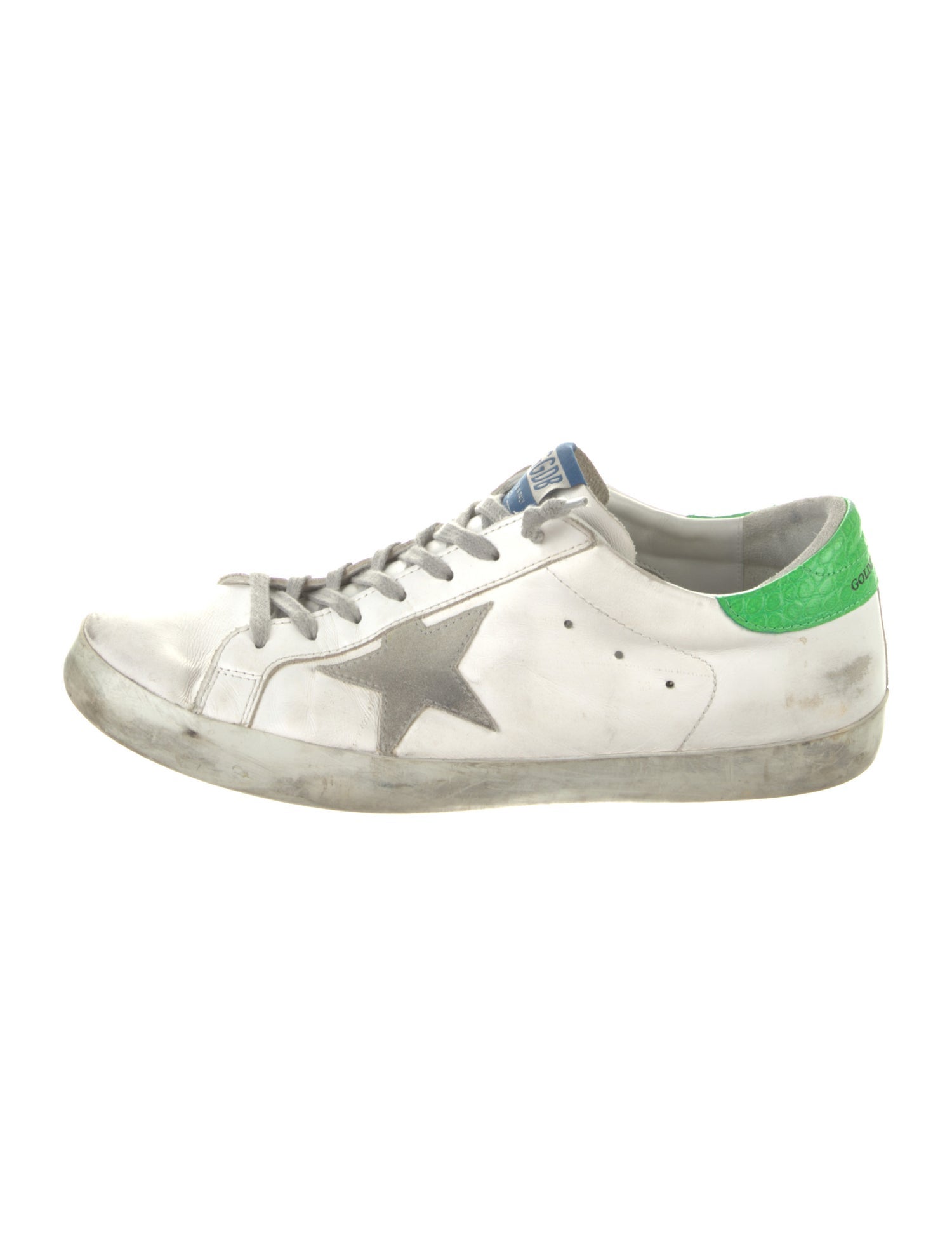 Golden Goose Leather Printed Sneakers