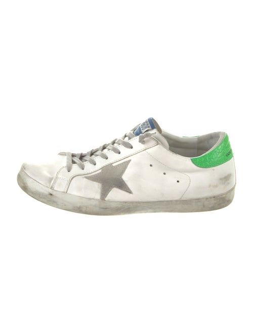 Golden Goose Leather Printed Sneakers