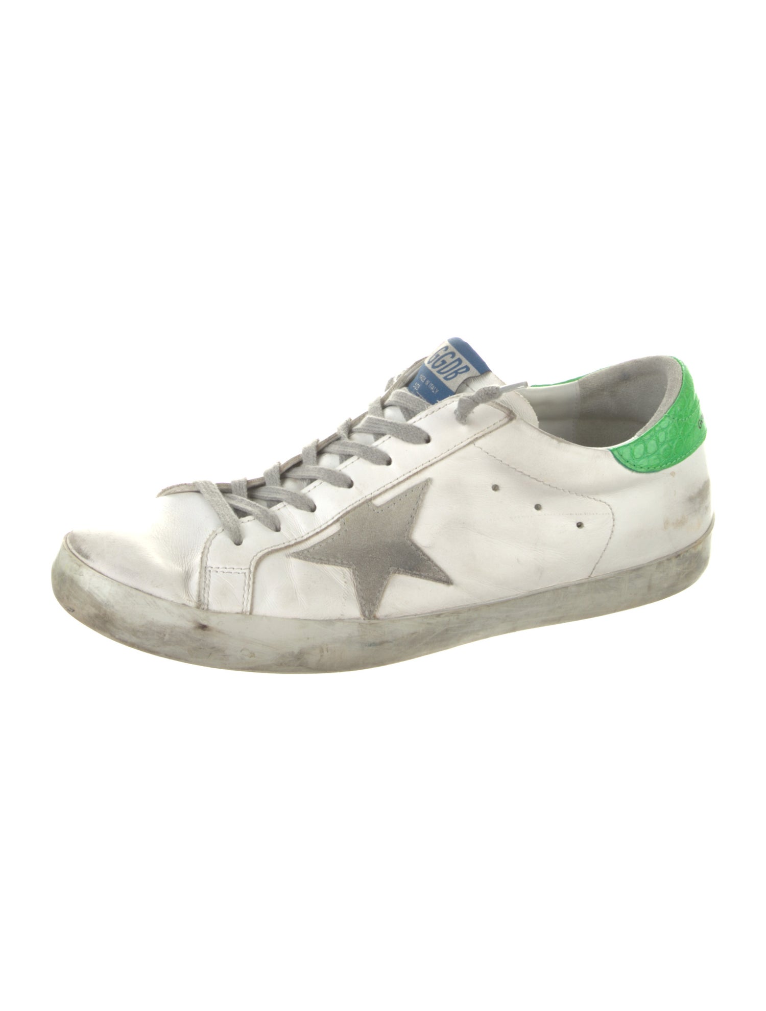 Golden Goose Leather Printed Sneakers