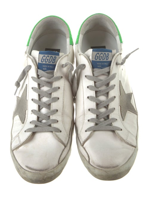 Golden Goose Leather Printed Sneakers