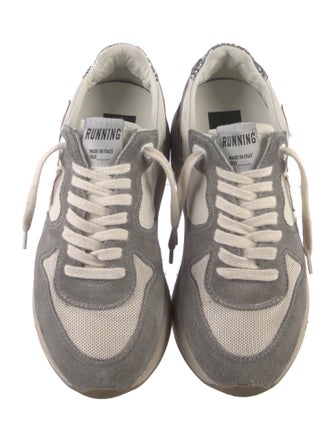 Golden Goose Suede Colorblock Pattern Sneakers