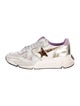 Golden Goose Leather Animal Print Athletic Sneakers