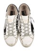 Golden Goose Leather Animal Print Sneakers