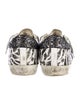 Golden Goose Leather Animal Print Sneakers