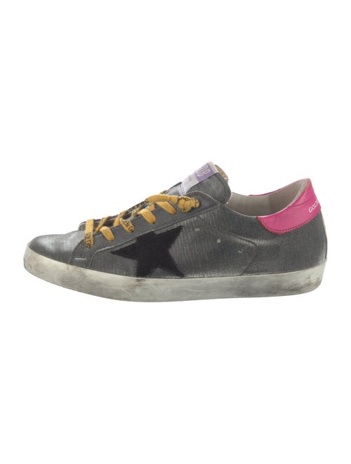 Golden Goose Printed Distressed Accents Sneakers