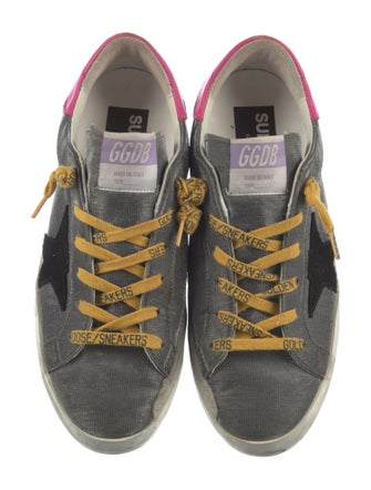 Golden Goose Printed Distressed Accents Sneakers