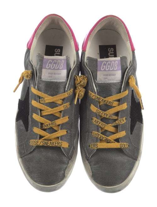 Golden Goose Printed Distressed Accents Sneakers
