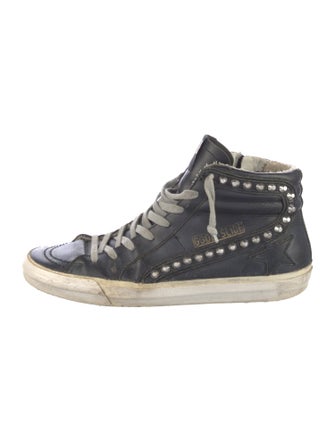 Golden Goose Leather Distressed Accents Sneakers