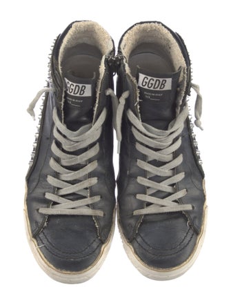Golden Goose Leather Distressed Accents Sneakers