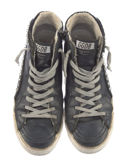 Golden Goose Leather Distressed Accents Sneakers