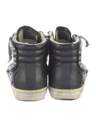 Golden Goose Leather Distressed Accents Sneakers