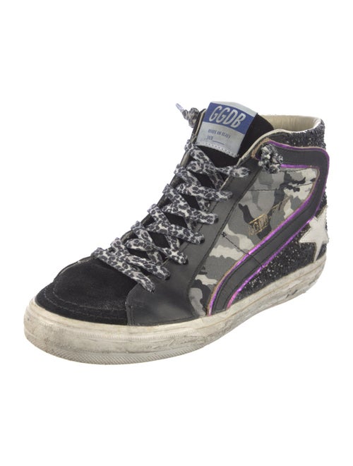 Golden Goose Suede Camouflage Print Sneakers
