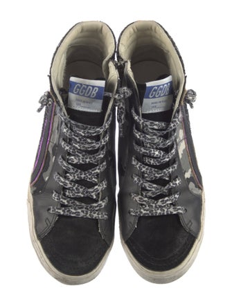 Golden Goose Suede Camouflage Print Sneakers