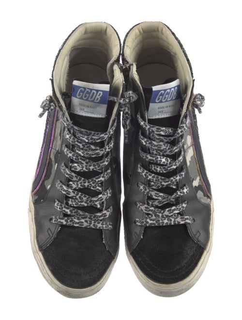 Golden Goose Suede Camouflage Print Sneakers