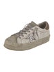 Golden Goose Leather Printed Sneakers