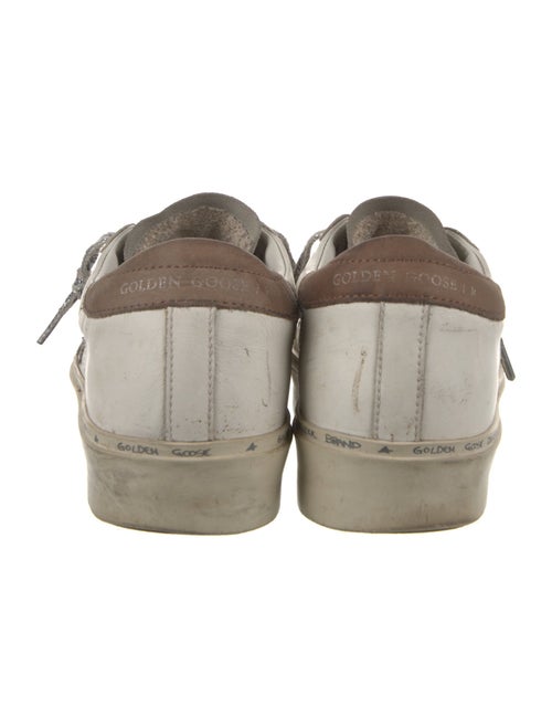 Golden Goose Leather Printed Sneakers