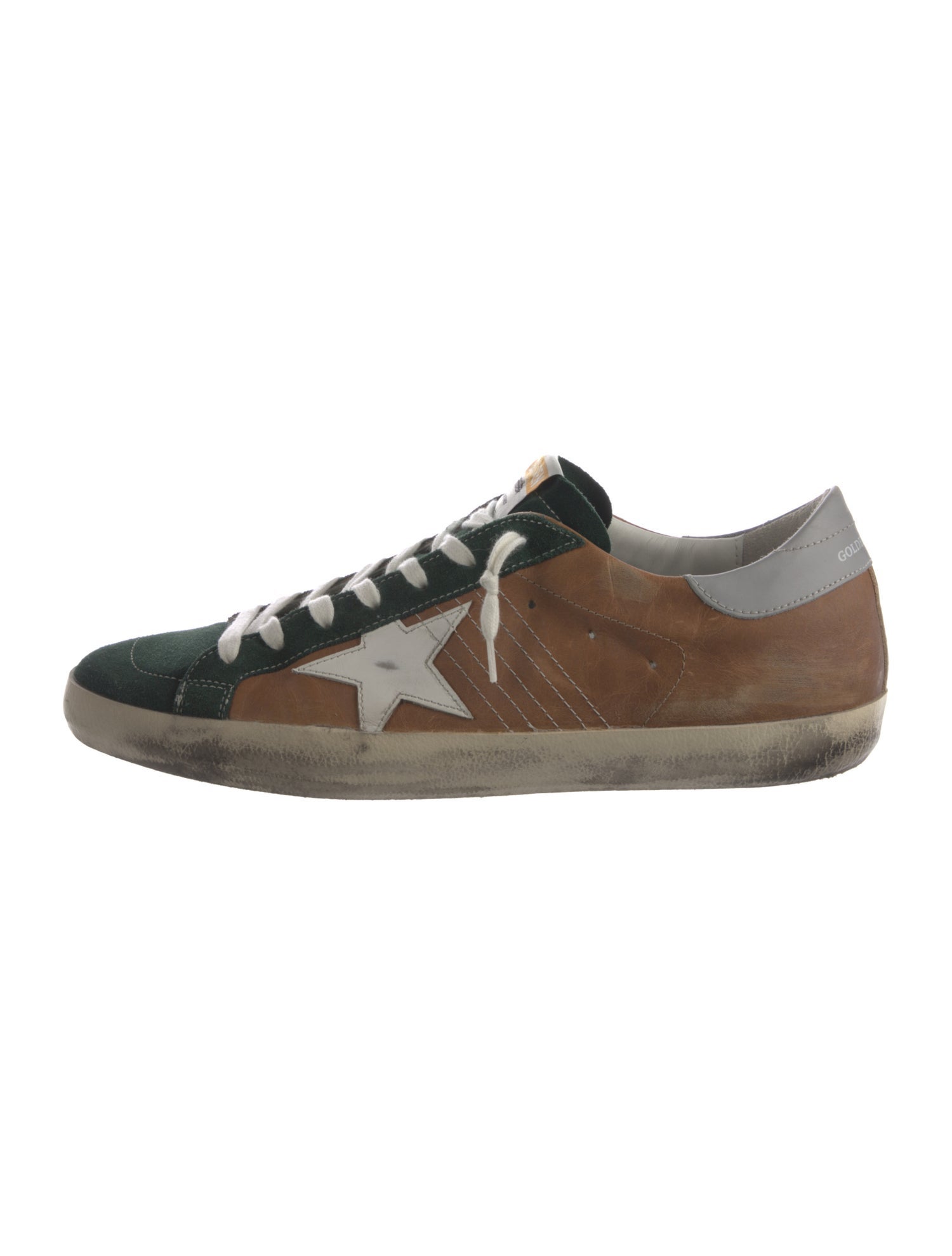 Golden Goose Leather Distressed Accents Sneakers